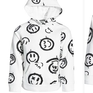 White Smiley Face Hoodie